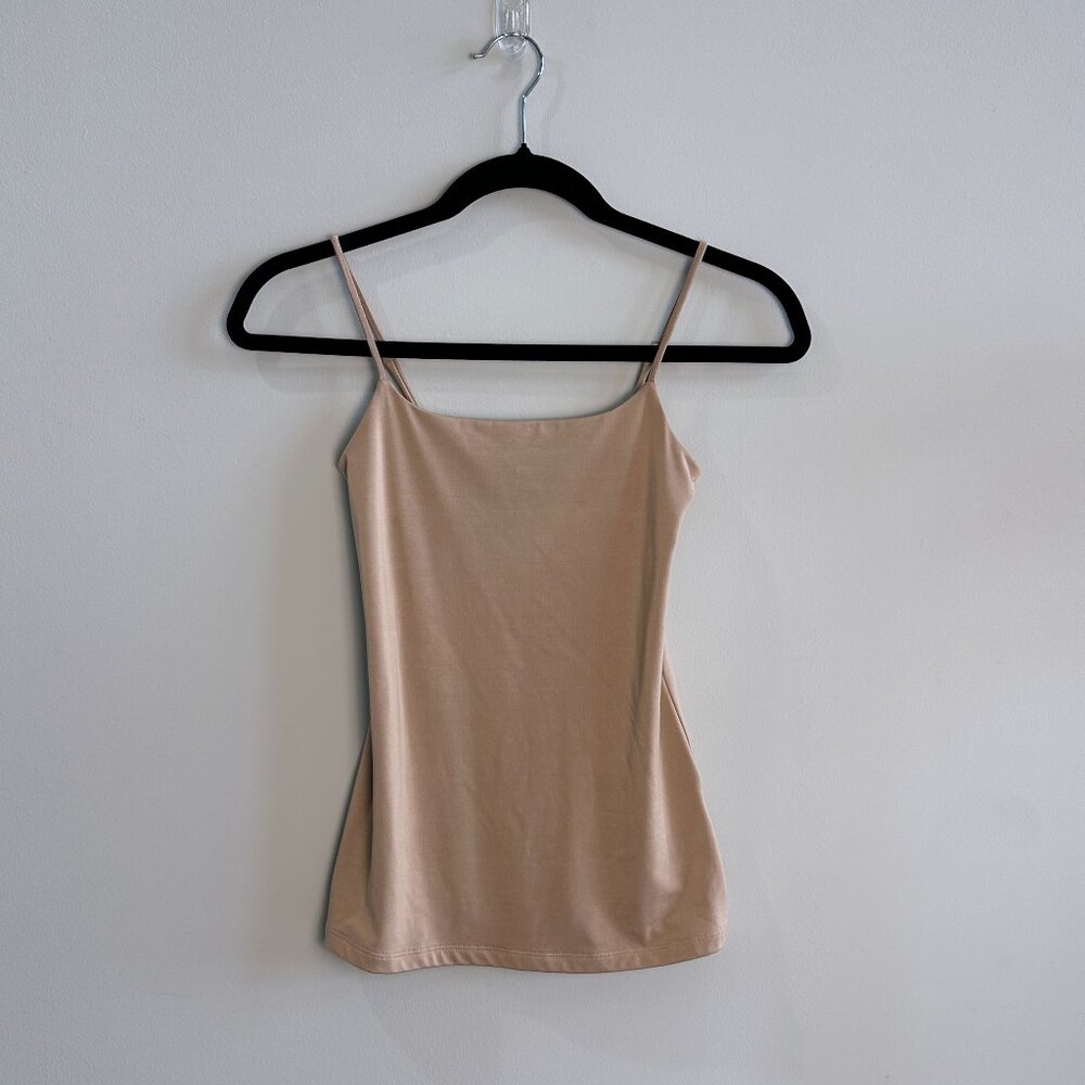 🚨 LAST CHANCE Express Body Contour Beige Adjustable Strap Tank Top Size XXS